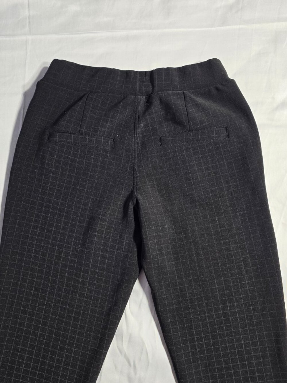 Maze Collection Black Windowpane Trousers PS Stretch Pull On Pants - Picture 7 of 16